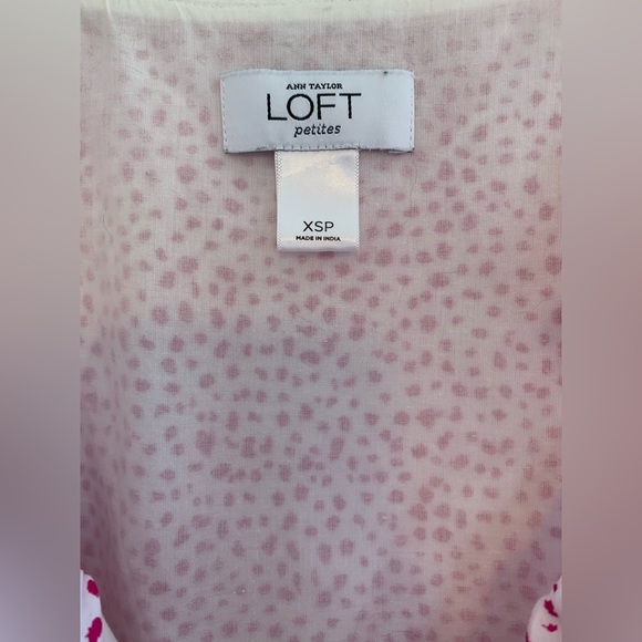 Pink white polka dot animal print ruffle summer dress Y2K boho chic tea party XS - Picture 4 of 8